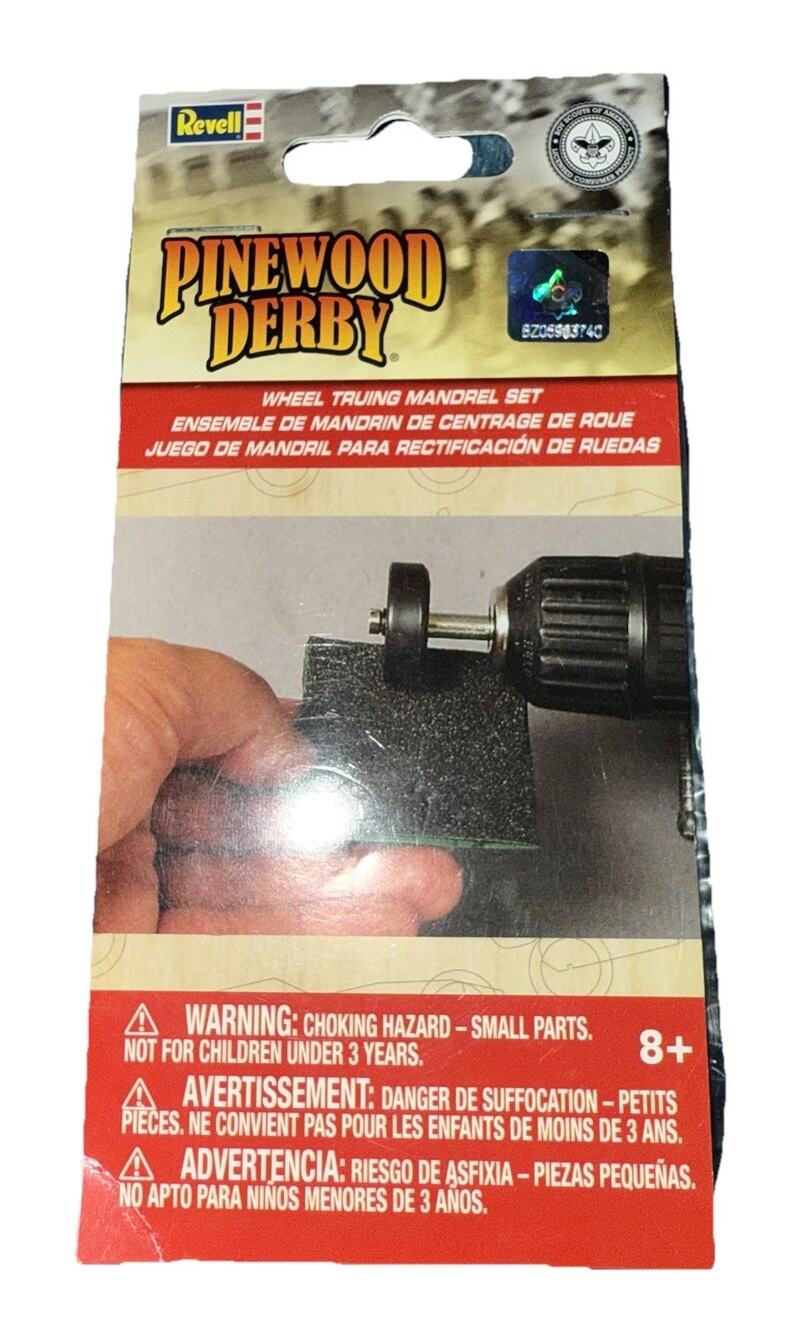 Pinewood Derby Wheel Truing Mandrel Set - Revell #RMXY9613